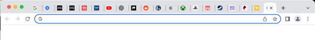 Lots of tabs open in Google Chrome