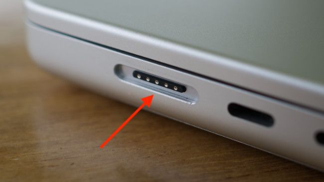 MagSafe 3 port on a 2021 MacBook Pro