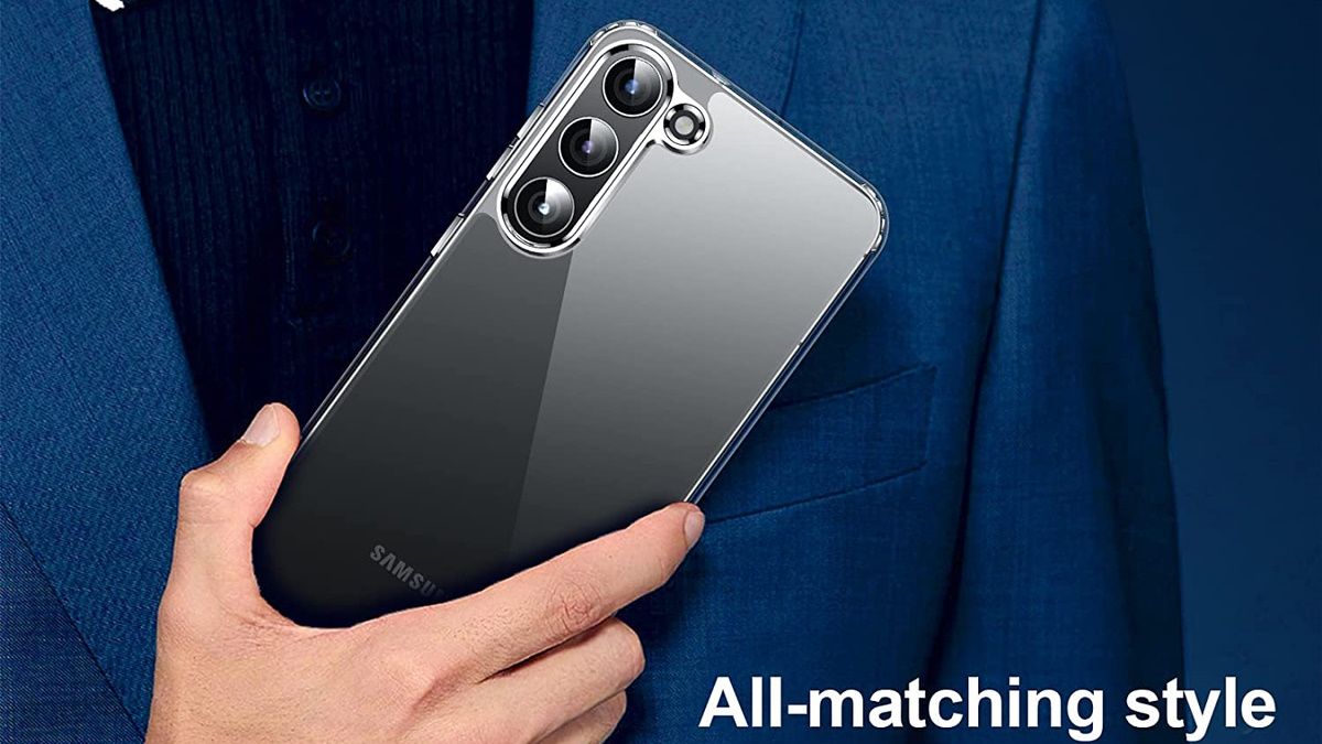 Person holding phone with okzilla case