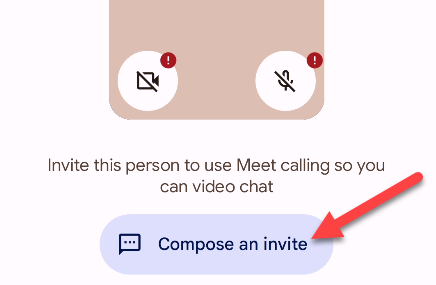 Tap "Compose an Invite."