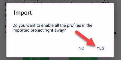 Select &quot;Yes.&quot;