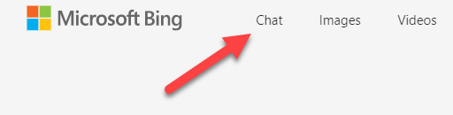 Tap the "Chat" shortcut.