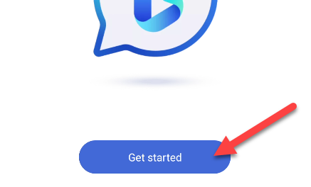 Tap &quot;Get Started.&quot;