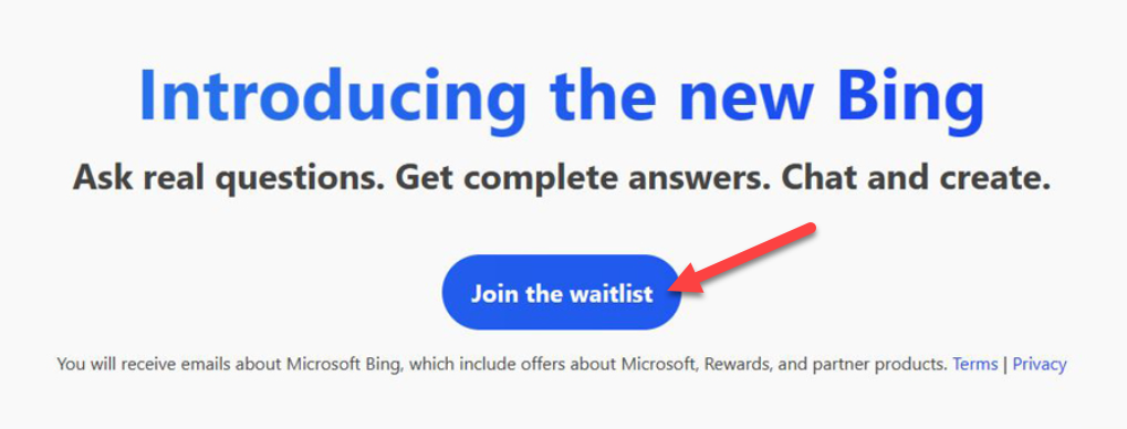 Click "Join the Waitlist."