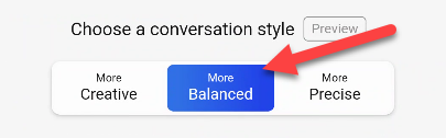 Choose a conversation style.