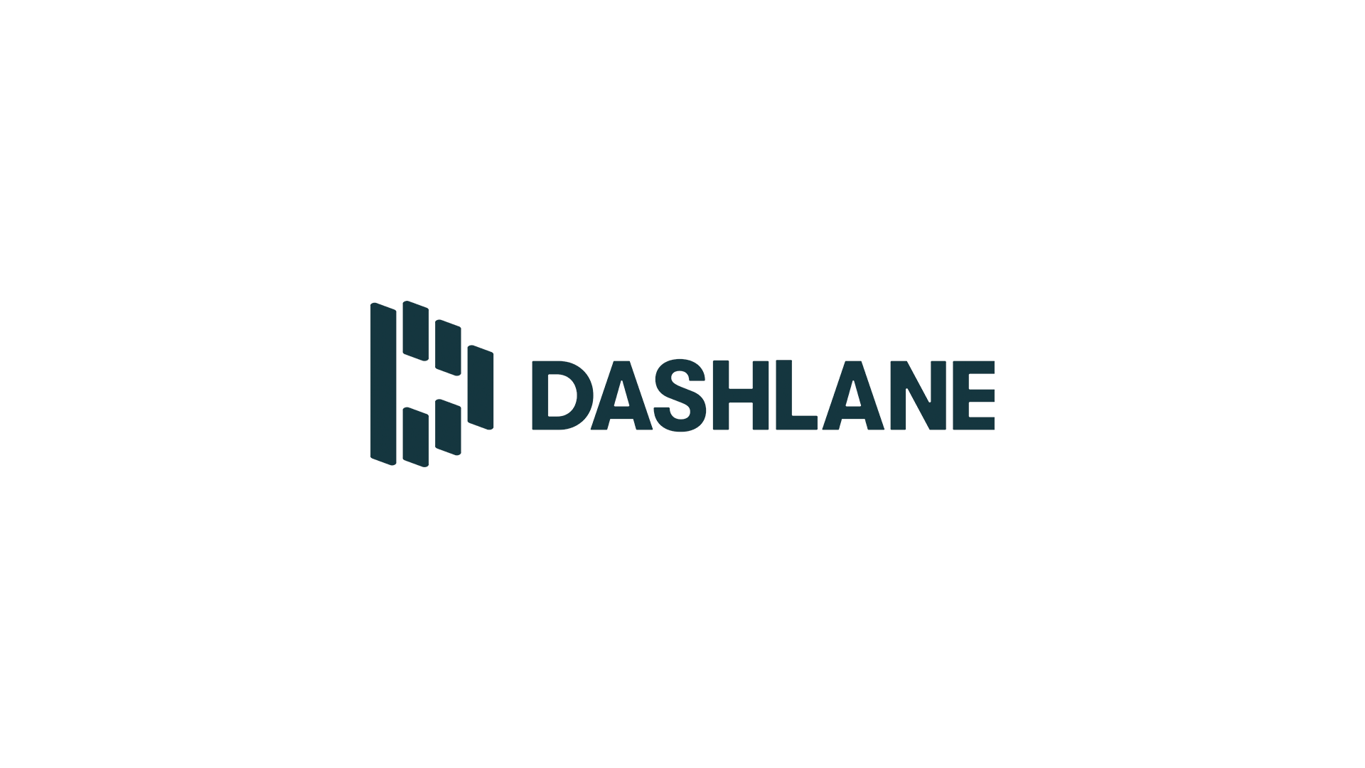 Dashlane password manager logo on a white background