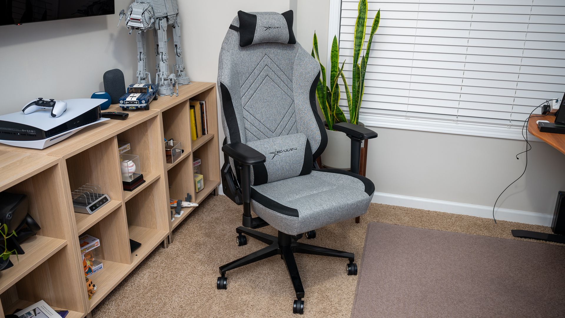 E-Win Champion Series CPG Fabric Gaming Chair sitting in an office