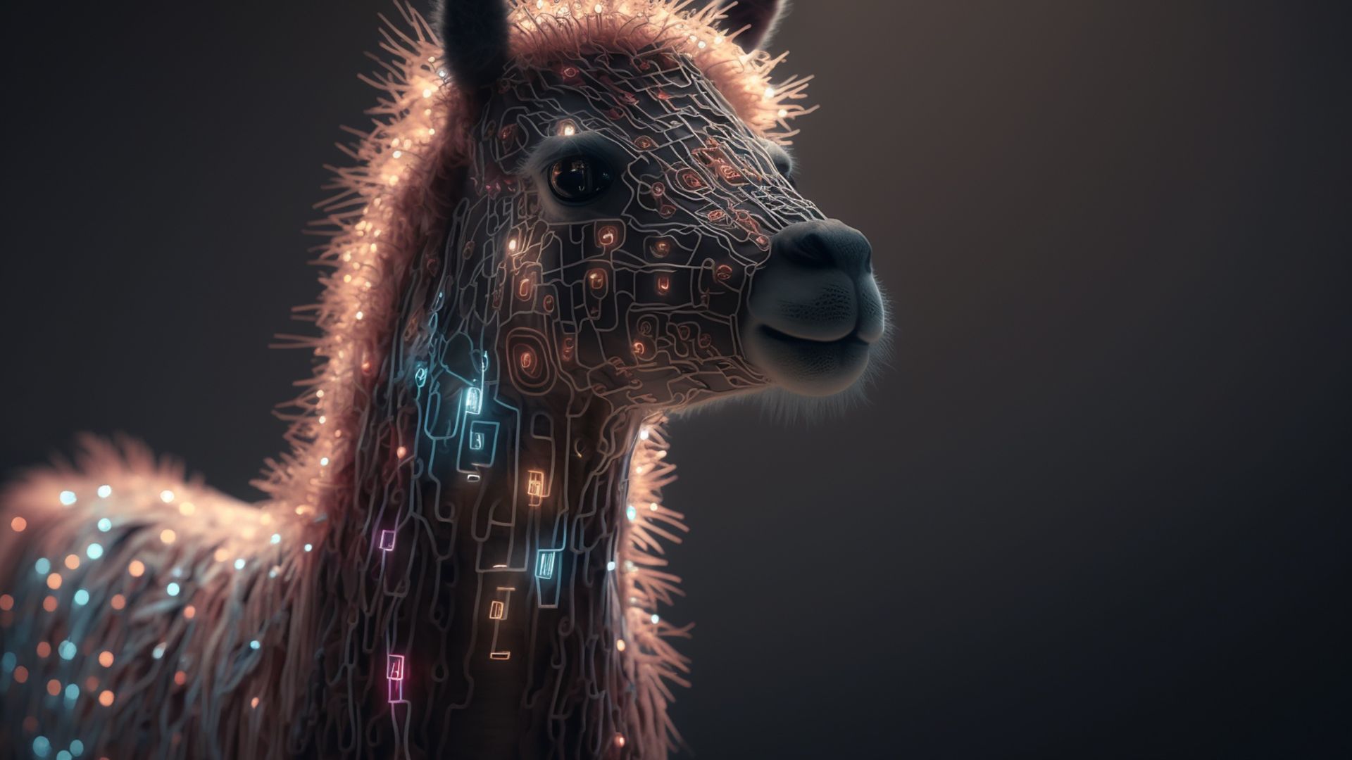 A friendly Alpaca generated by MidJourney.