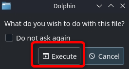 Double click the Xenia executable and then select the execute option.