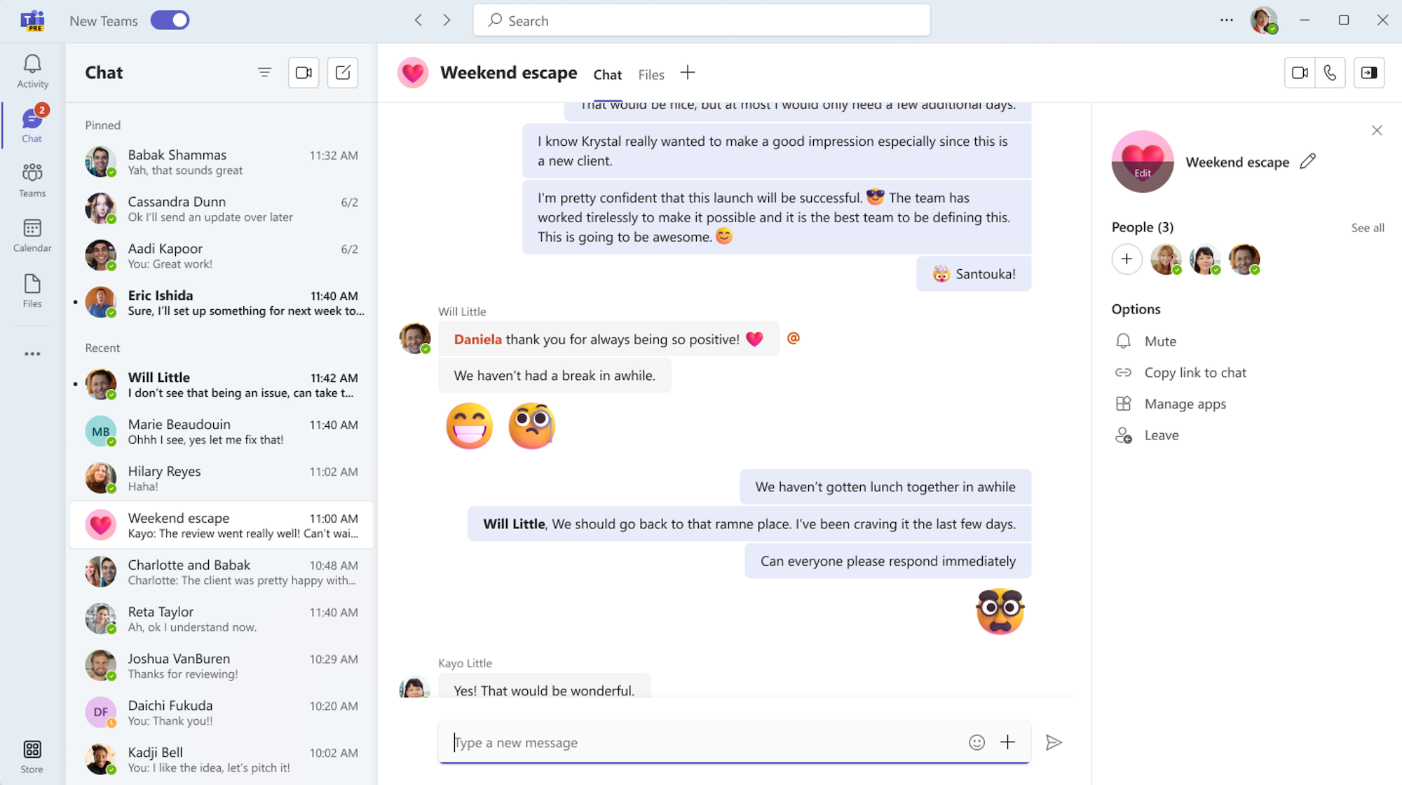 Microsoft Teams screenshot