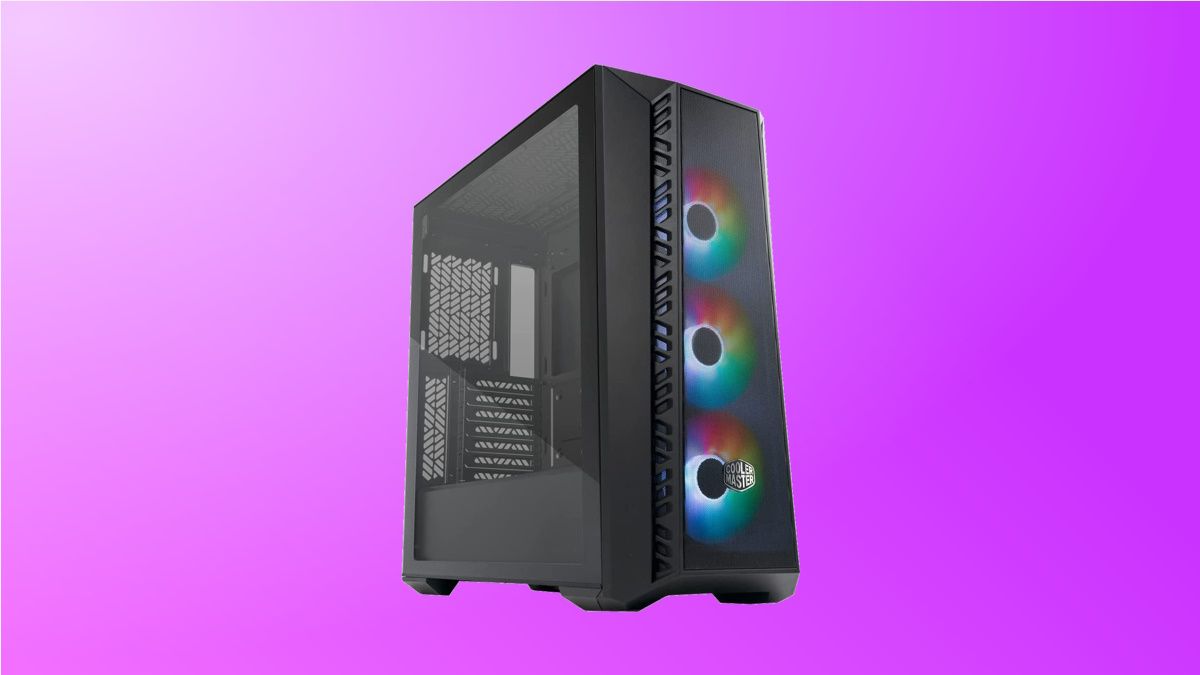Cooler Master MasterBox 520 on purple background