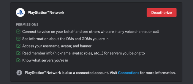 Deathorize your PlayStaton Network account from your Discord account