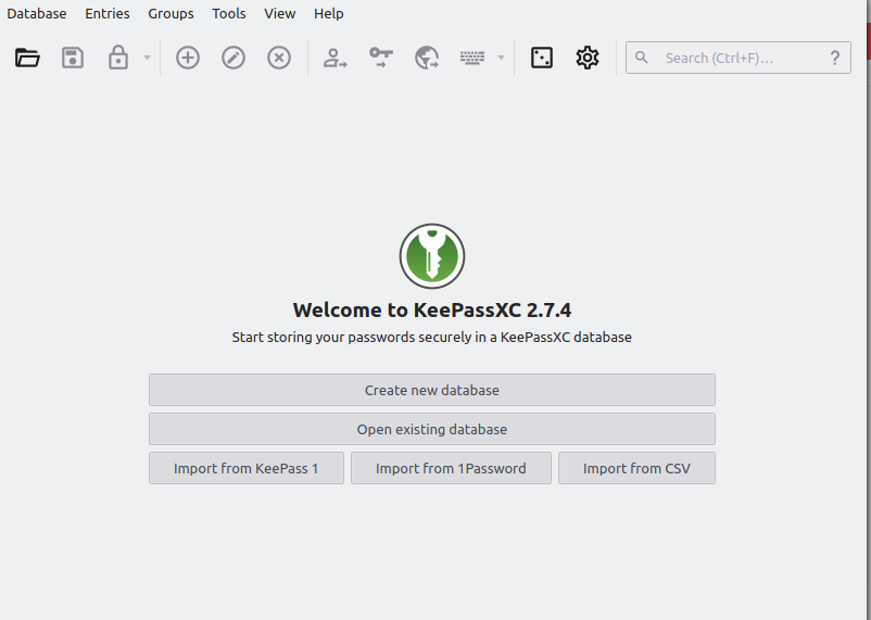 Getting started with KeePassXC