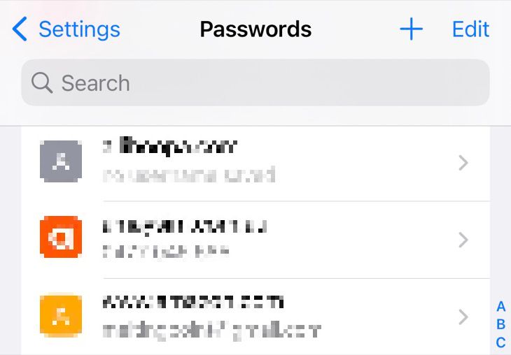 View iCloud passwords on iPhone