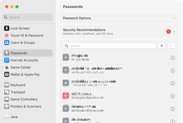 View iCloud Passwords on macOS