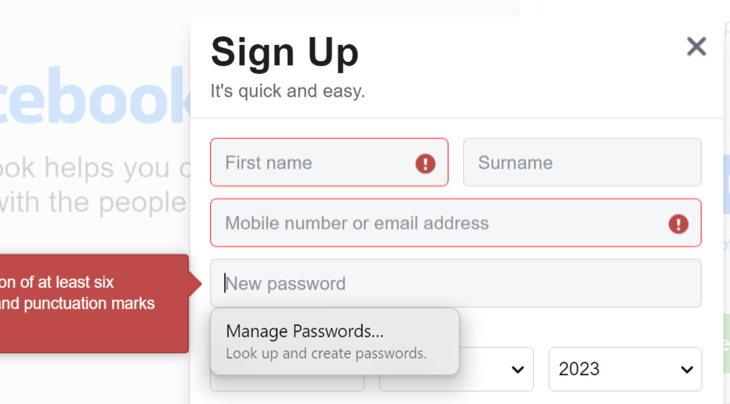 Use "Manage Passwords" in Edge or Chrome to add new entries