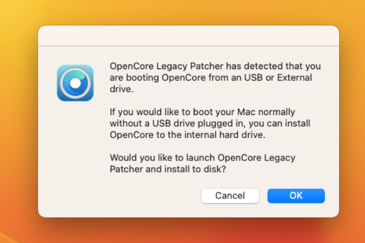 Install OpenCore to disk after macOS installation completes