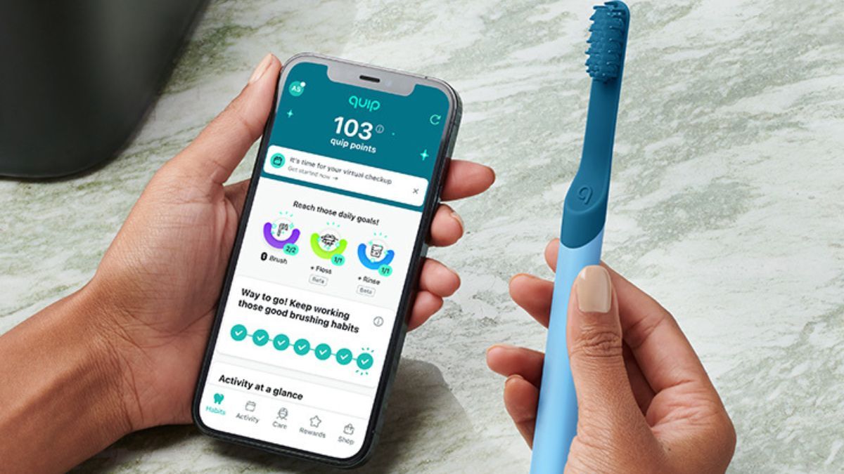 Quip smart electric toothbrush and phone app