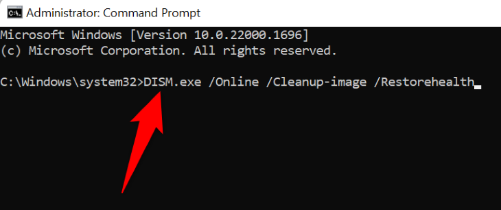 Use Windows' DISM command.