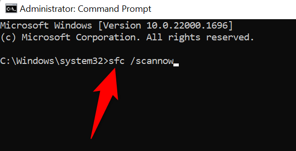 Execute Windows' SFC command.