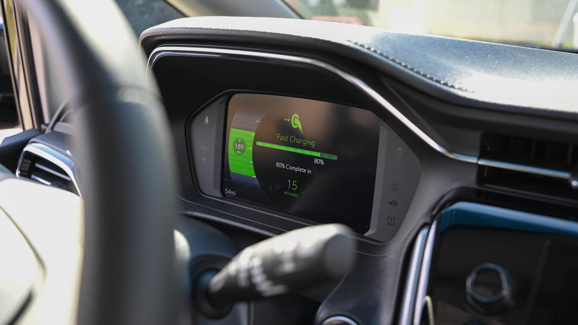 Fast Charge display on the 2023 Chevy Bolt EV