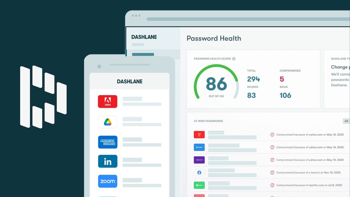 Password Health feature contained in Dashlane's premium password manager