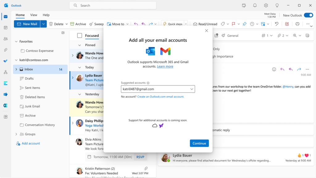 Gmail in Outlook for Windows