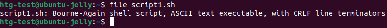 Check a file&rsquo;s line endings with the file command in Linux.
