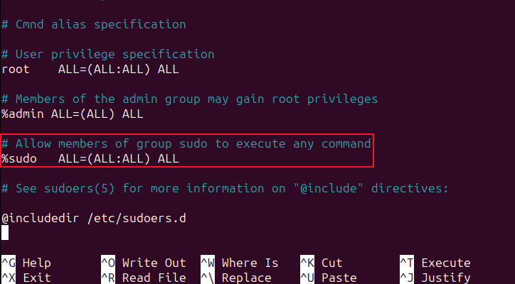Looking in the sudoers file for the name of the sudo group, using sudo visudo on Ubuntu