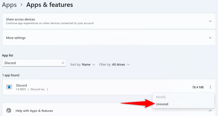 Select &ldquo;Uninstall.&quot;
