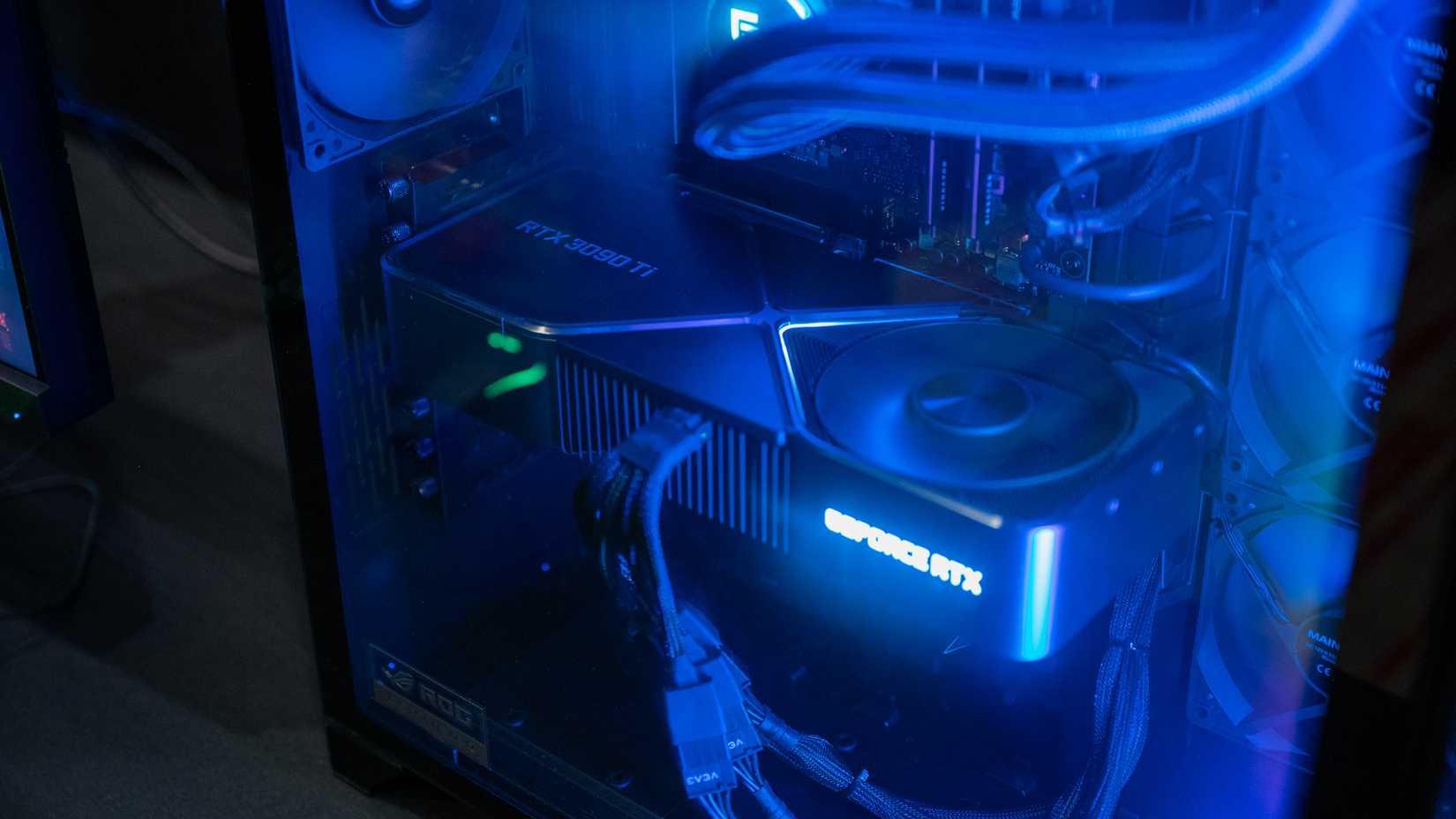 Nvidia RTX 3090 Ti GPU in a gaming PC.