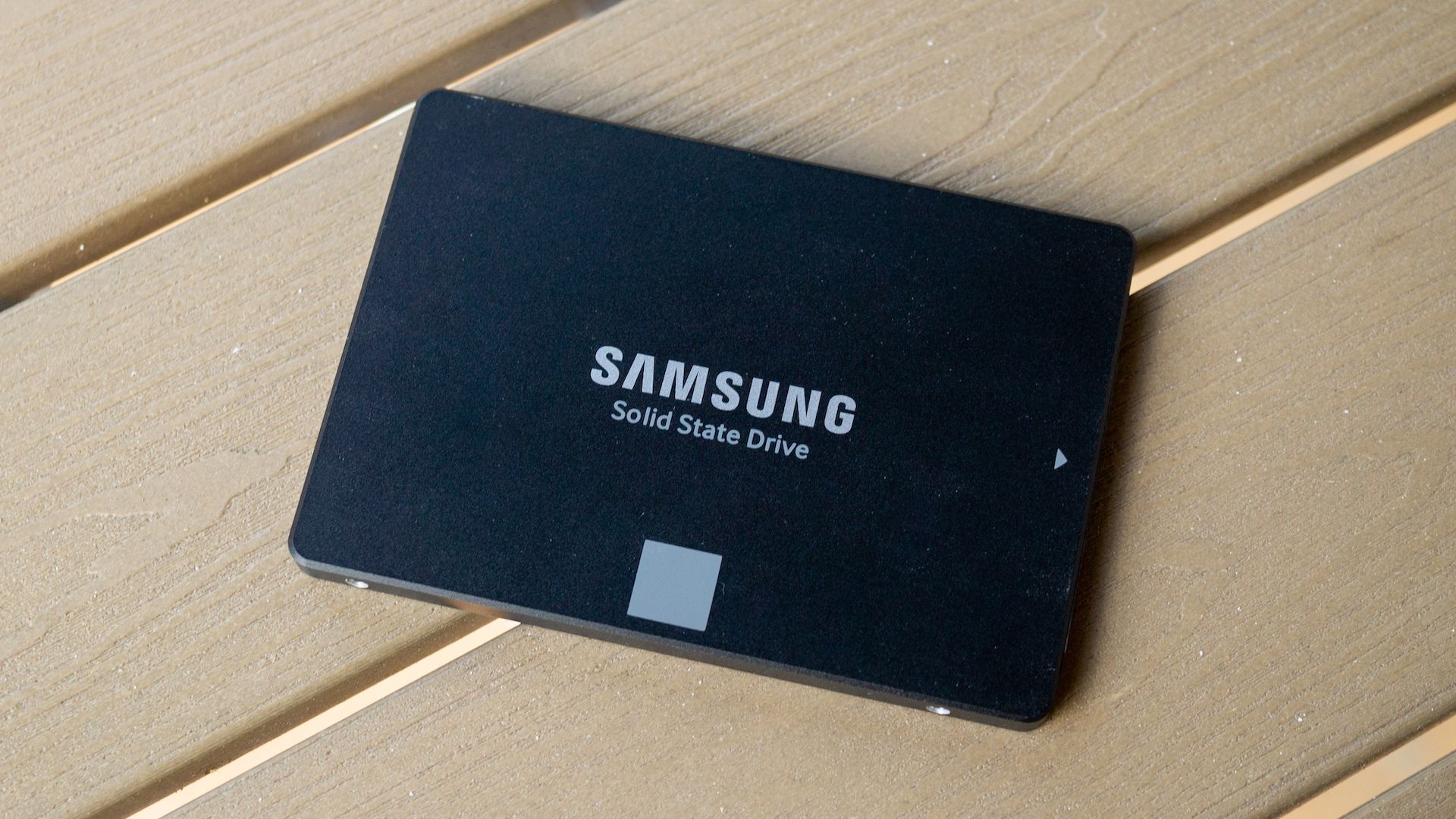 A Samsung SATA SSD. 