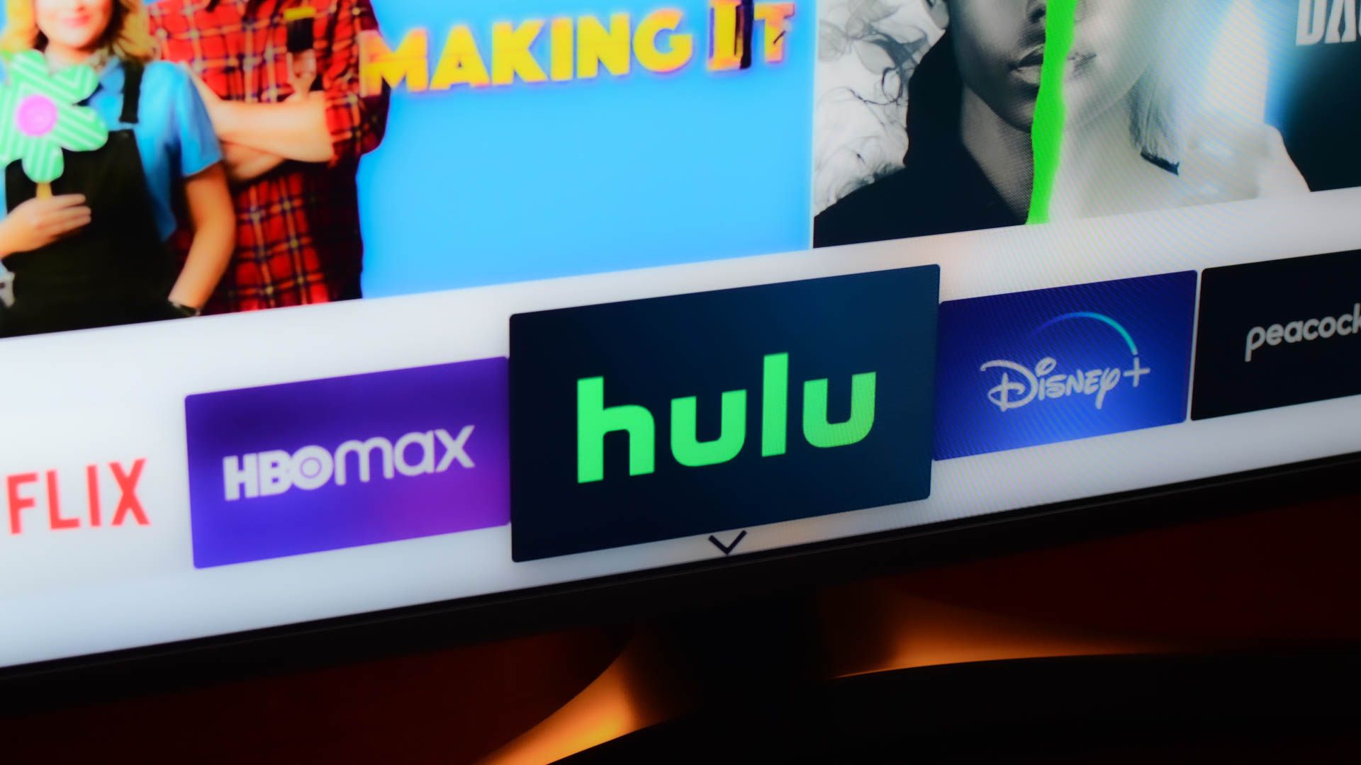 Hulu app on a smart tv