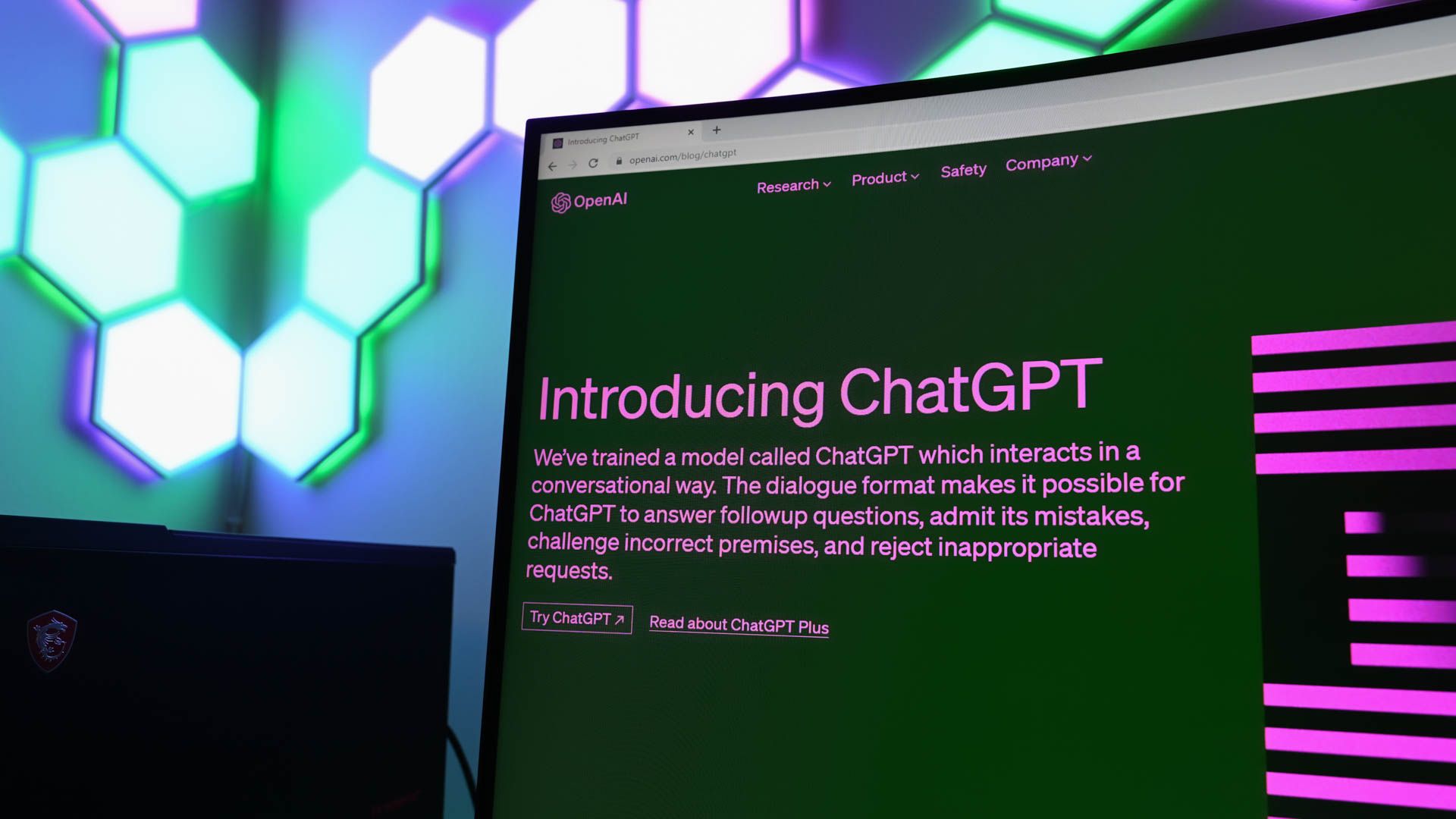 Introducing ChatGPT.