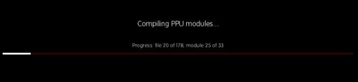 Wait for the Compiling PPU files window to finish installing the PS3 firmare. The window will automatically close once the installation finishes