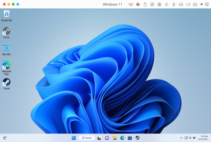Parallels Desktop 18 running Windows 11 on an M1 Max MacBook Pro