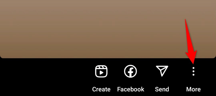 Select the three dots in the bottom-right corner.