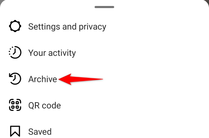 Tap &quot;Archive.&quot;