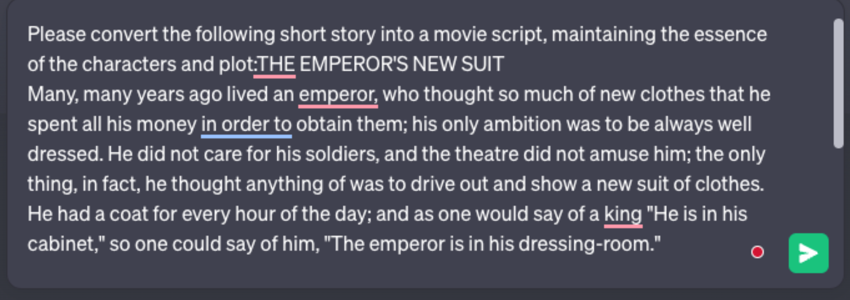 ChatGPT Emperor's New Suit