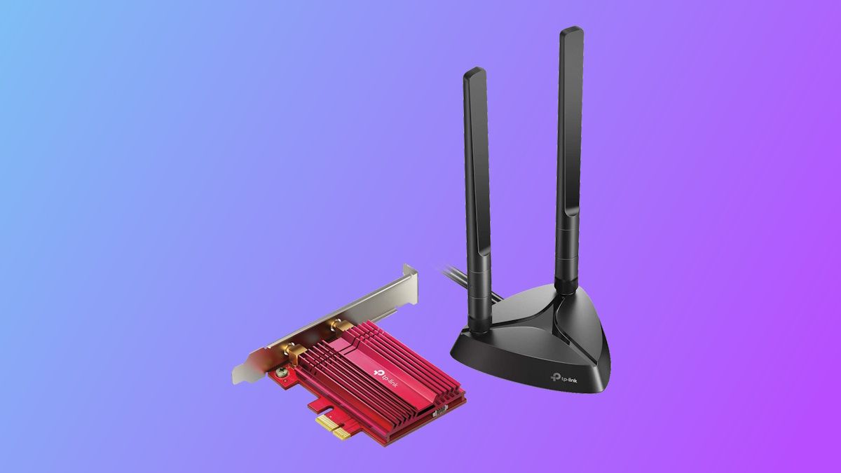 TP-Link WiFi 6 AX3000 sur fond violet