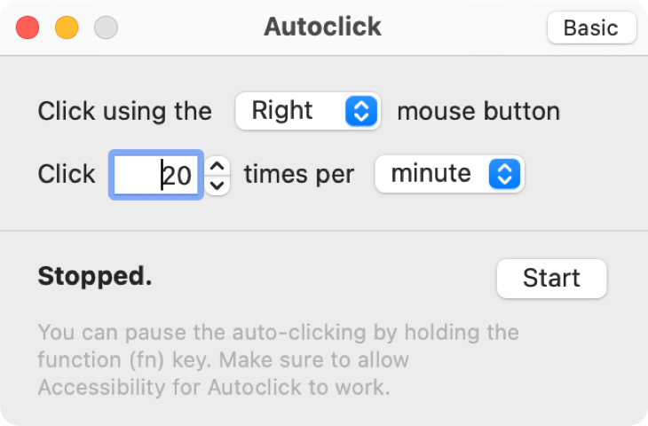 Autoclick 2.0 for macOS