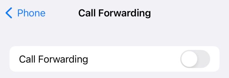 Turn off Call Forwarding on your iPhone