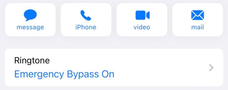 Check any custom ringtones against a contact card on iPhone