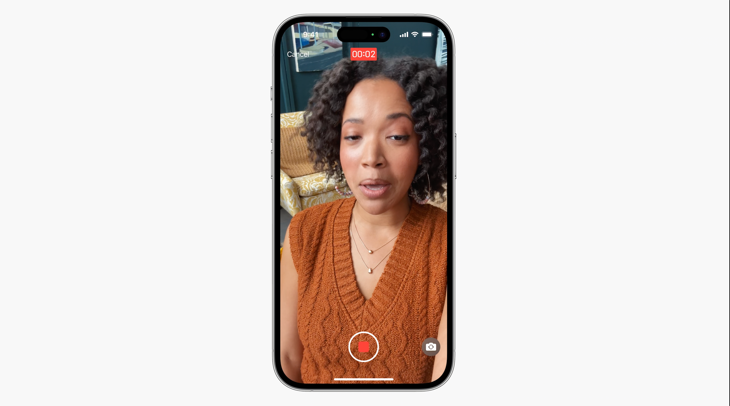 Leaving a FaceTime video message in iOS 17