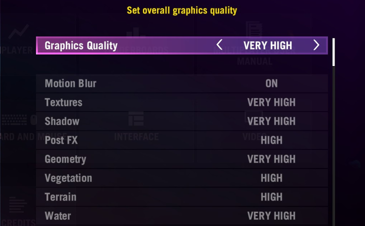 graphics settings in Far Cry 4