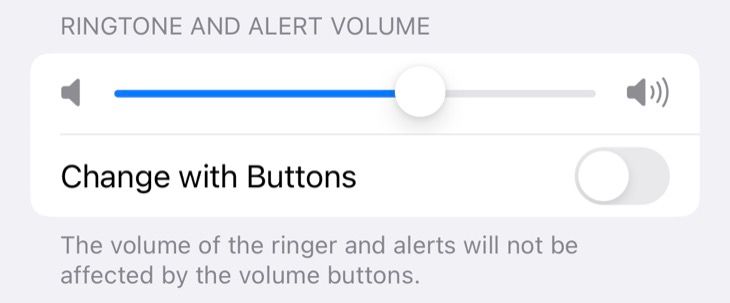 Change the iPhone ringtone volume
