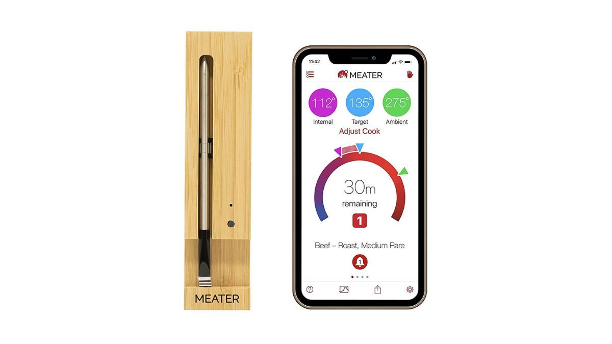 Meat thermometer and associated app