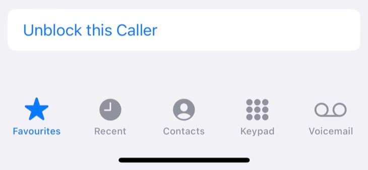 Unblock a caller your iPhone contacts