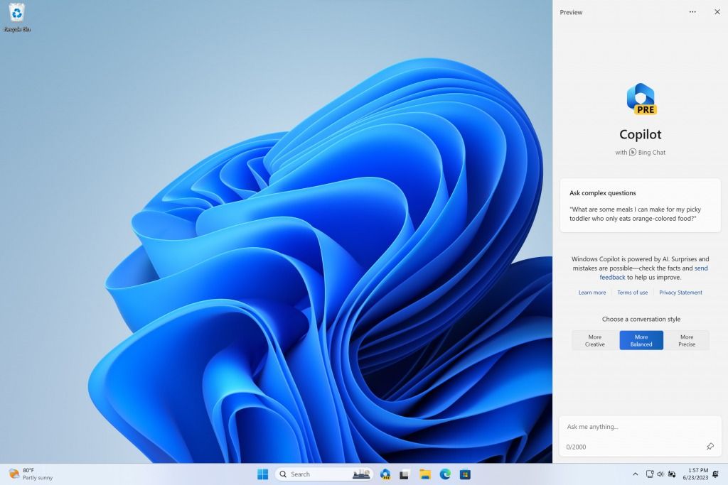 You Can Now Try Microsoft's Copilot AI for Windows 11
