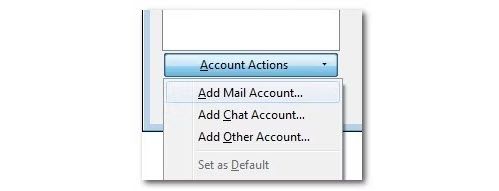 Select "Add Mail Account."